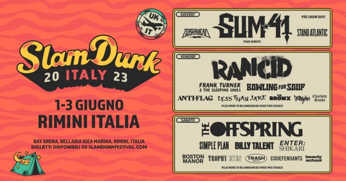 Slam Dunk Festival Italy 2023: si aggiungono nuovi nomi alla line-up!